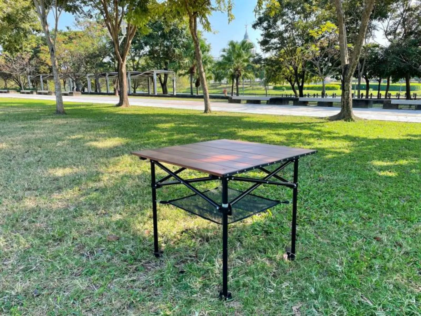 T2實木折疊收納桌(深木色)