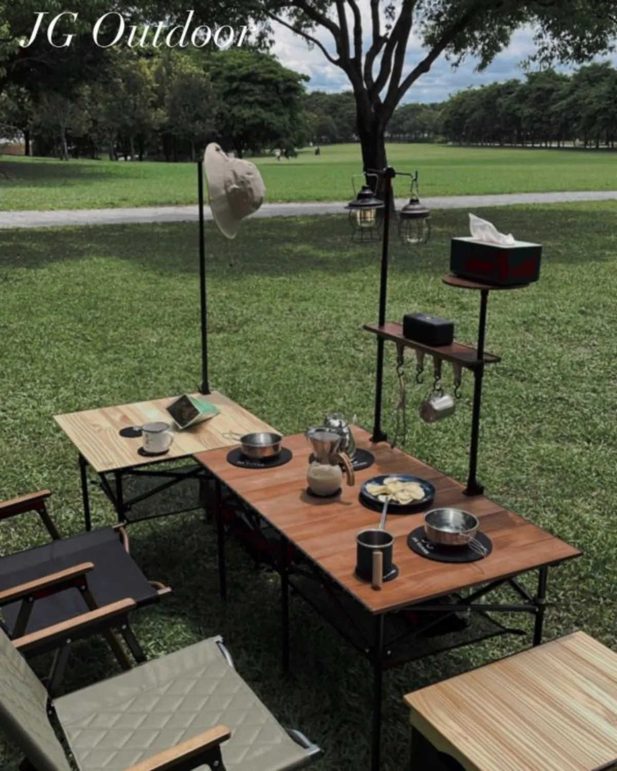 T1實木折疊收納桌(深木色)