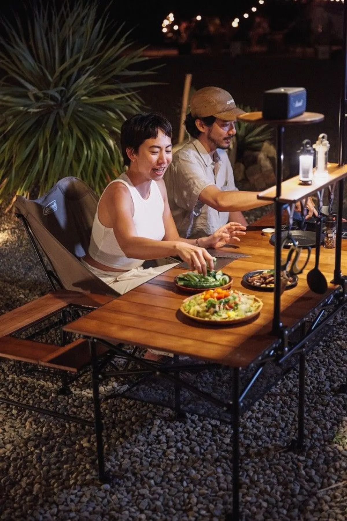 T1實木折疊收納桌(深木色)