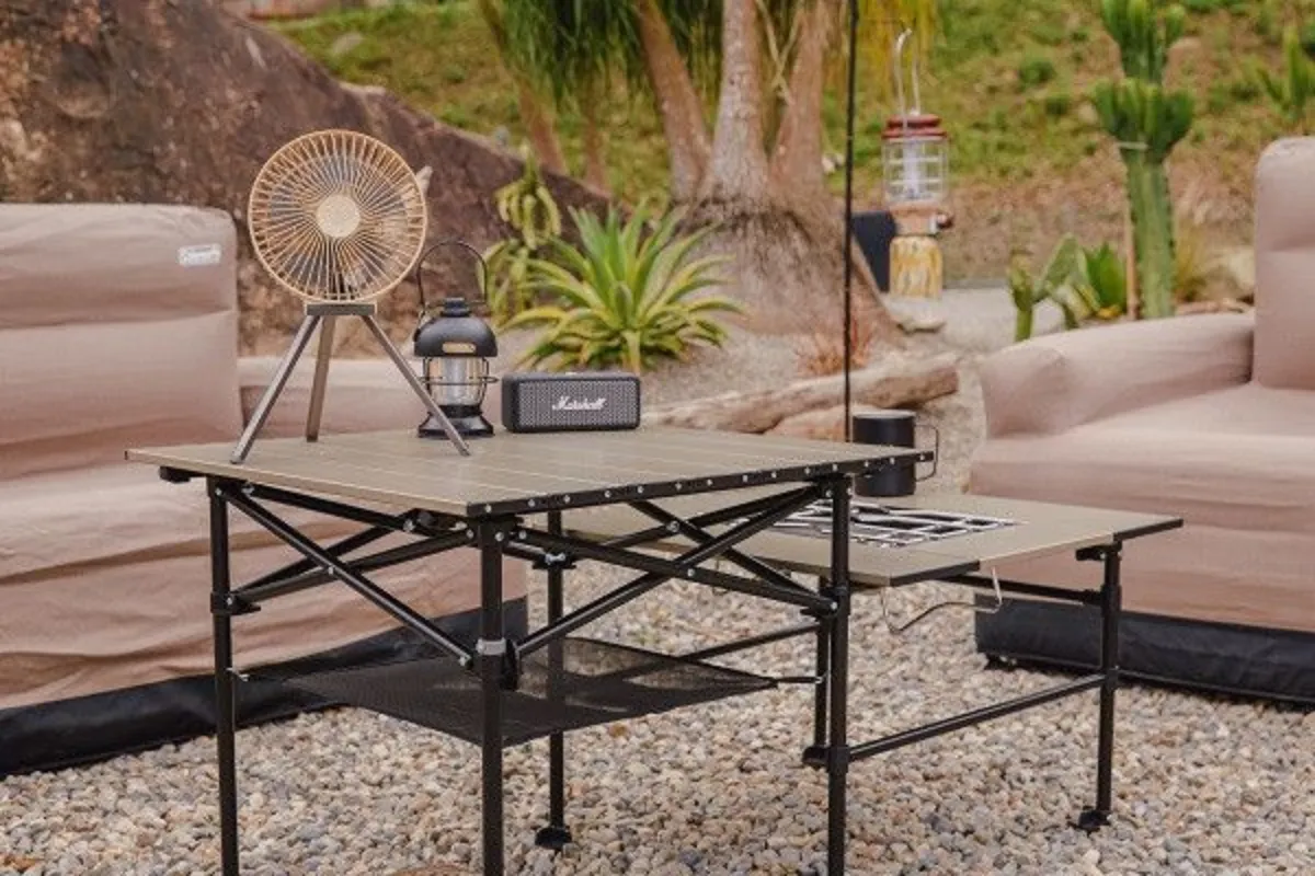 AL2鋁合金折疊收納桌(銀河鈦)