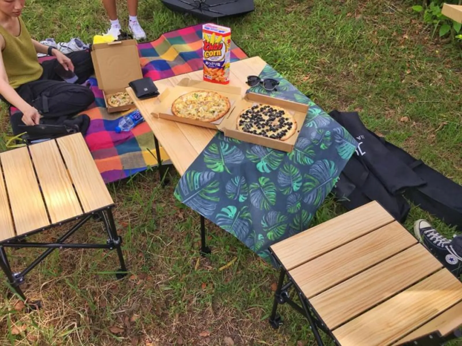 T2實木折疊收納桌(淺木色)