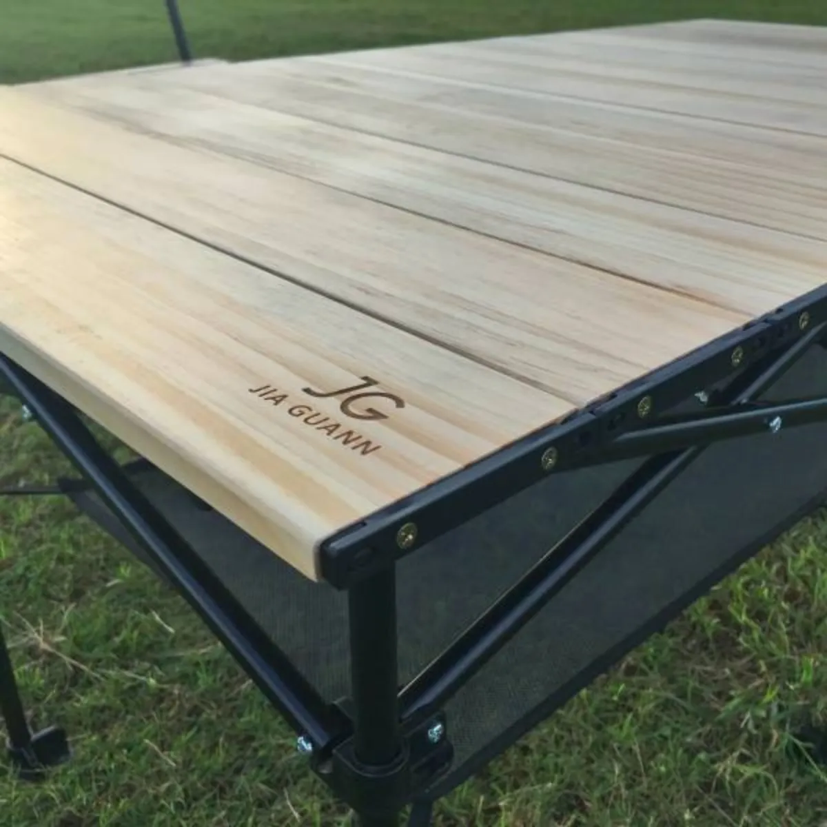 T1實木折疊收納桌(淺木色)