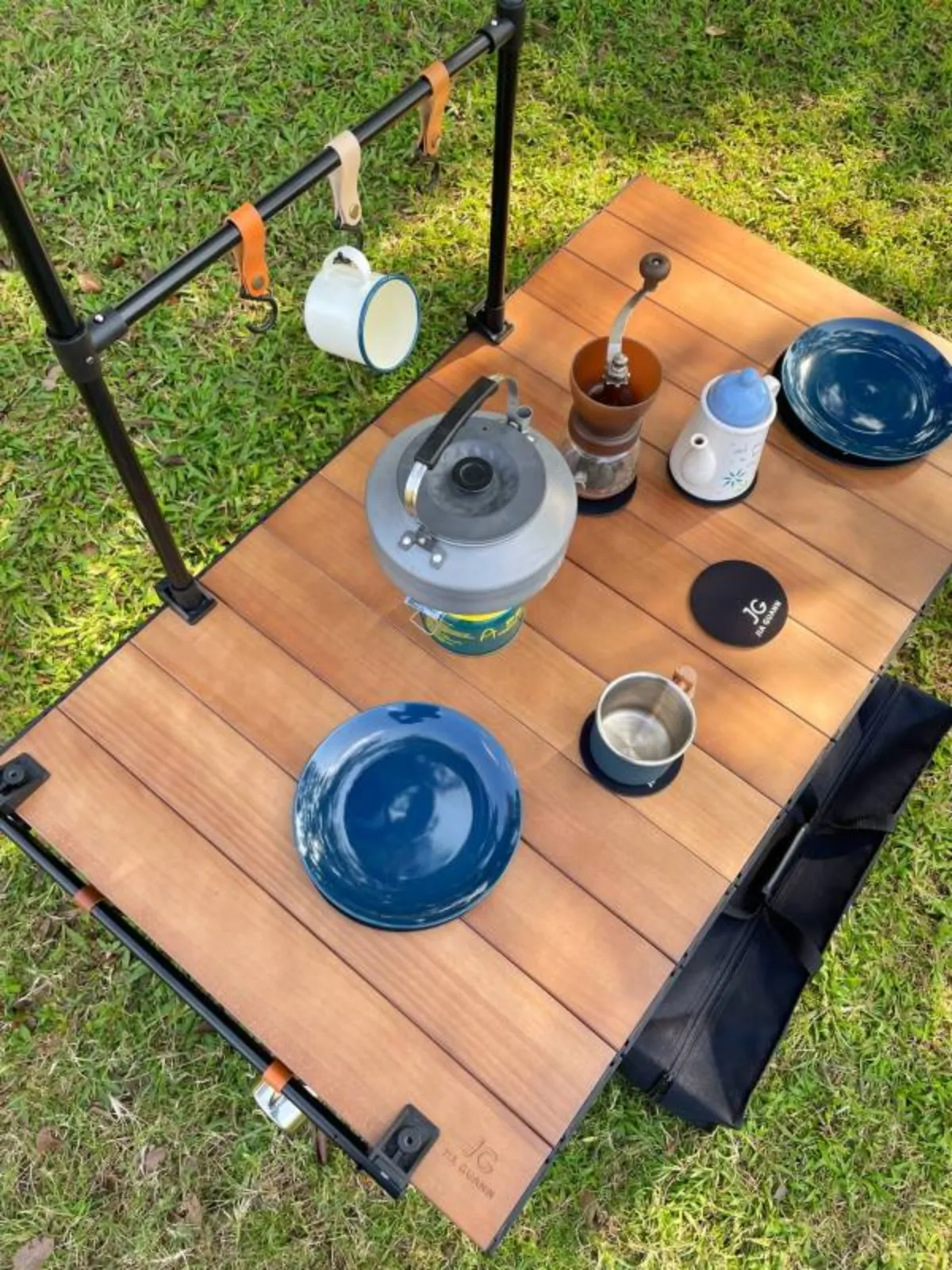 T1實木折疊收納桌(深木色)