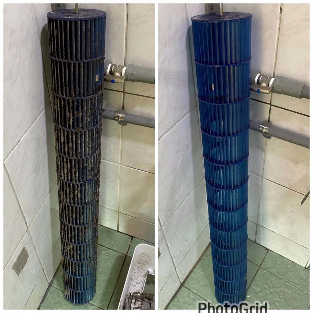 龜山區 分離式冷氣清洗+拆風鼓