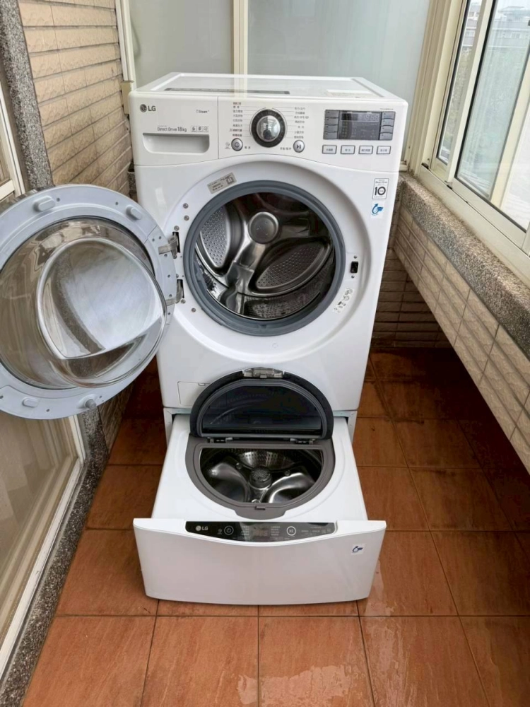 中壢區 LG雙能洗滾筒洗衣機