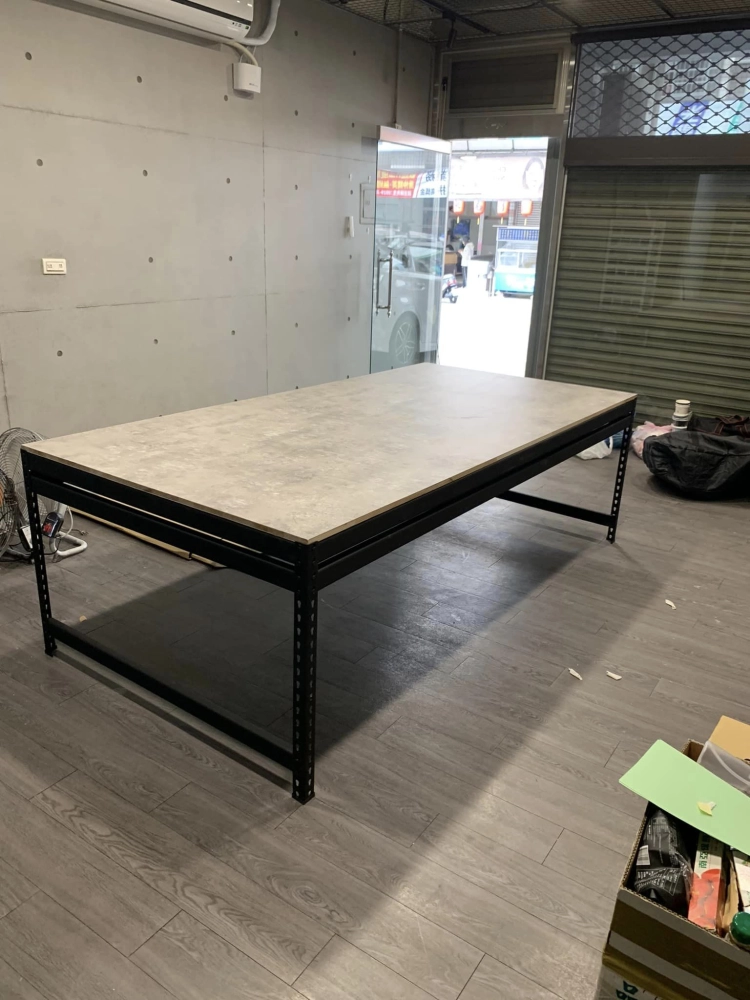 消光黑免螺絲角鋼架. 工作桌樣式.儲藏空間運用｜角鋼架配件｜台中角鋼架配件