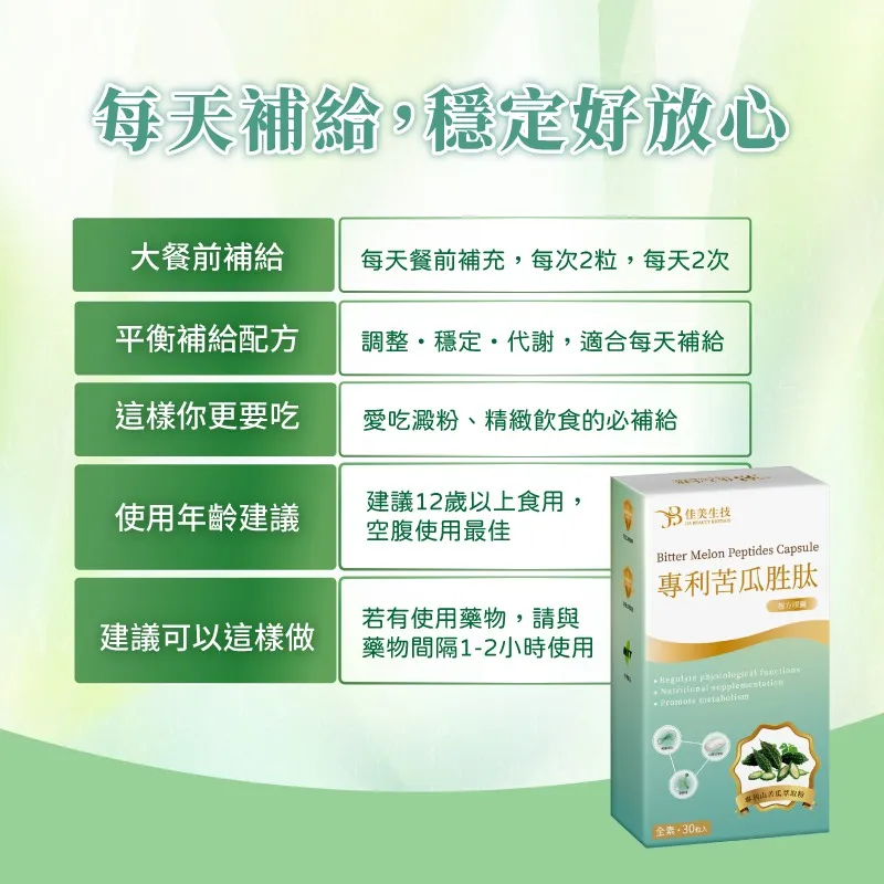 專利苦瓜胜肽(全素)/30粒/盒