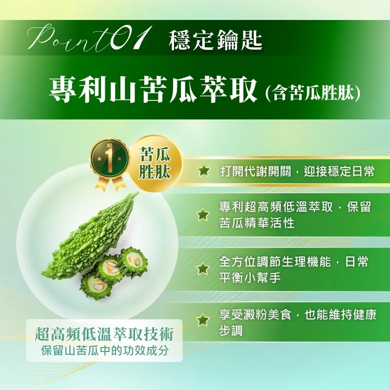 專利苦瓜胜肽(全素)/30粒/盒
