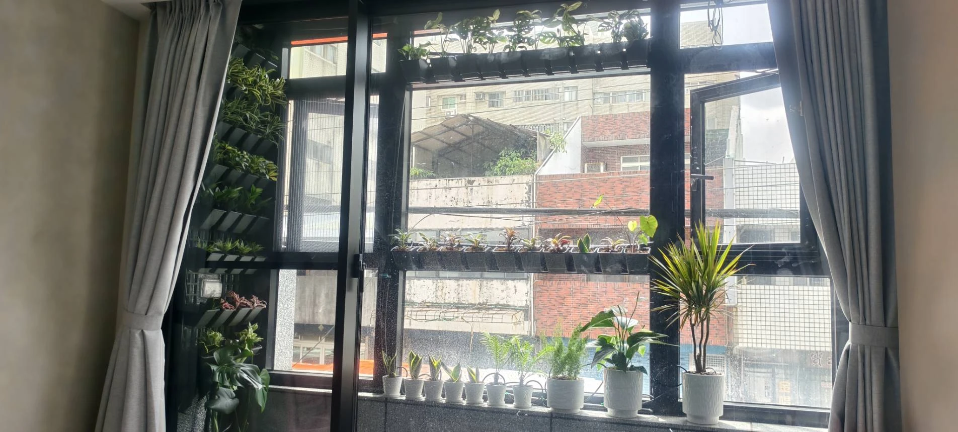 陽台植牆造景.自動噴灌滴灌