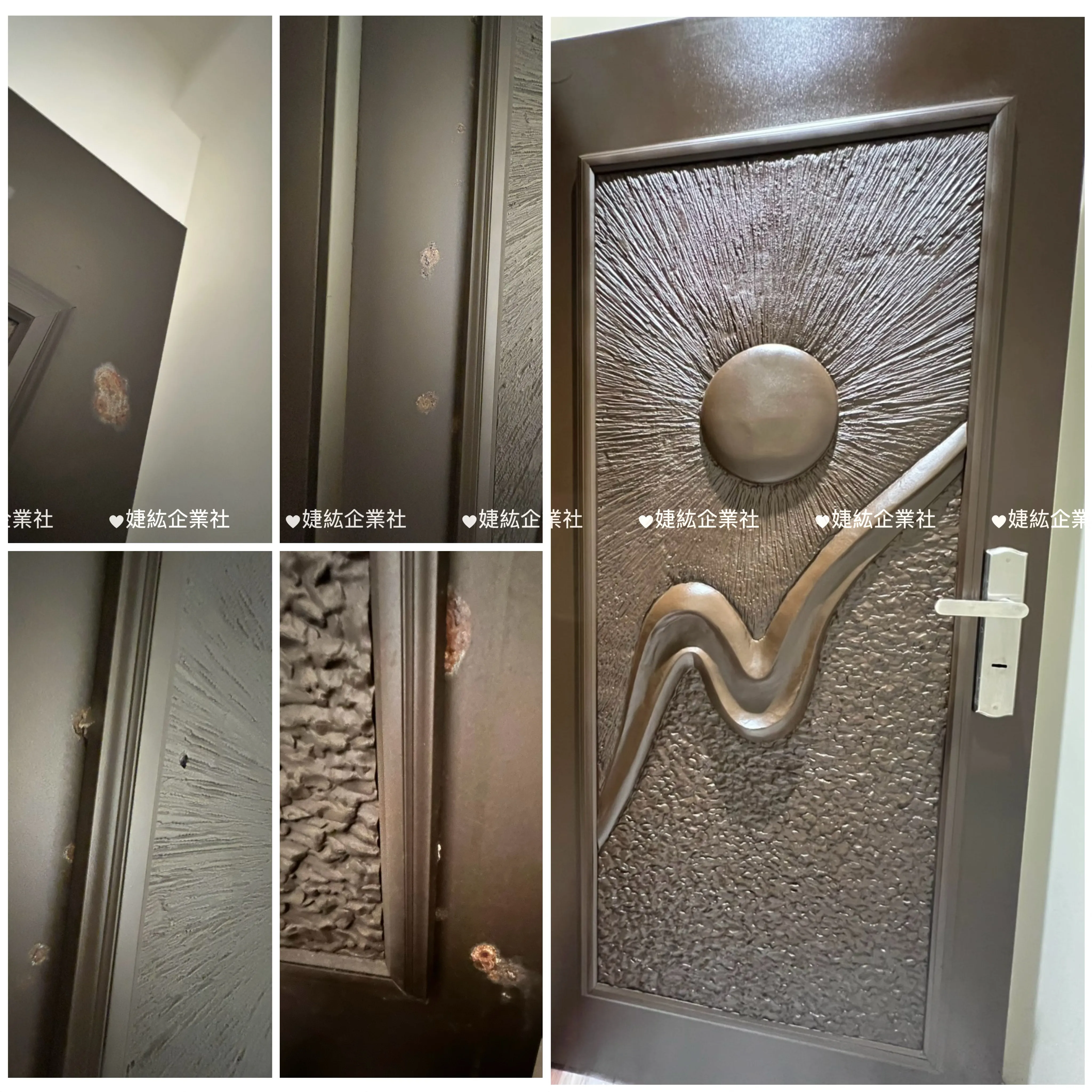造型硫化銅們翻新｜台北硫化銅門烤漆