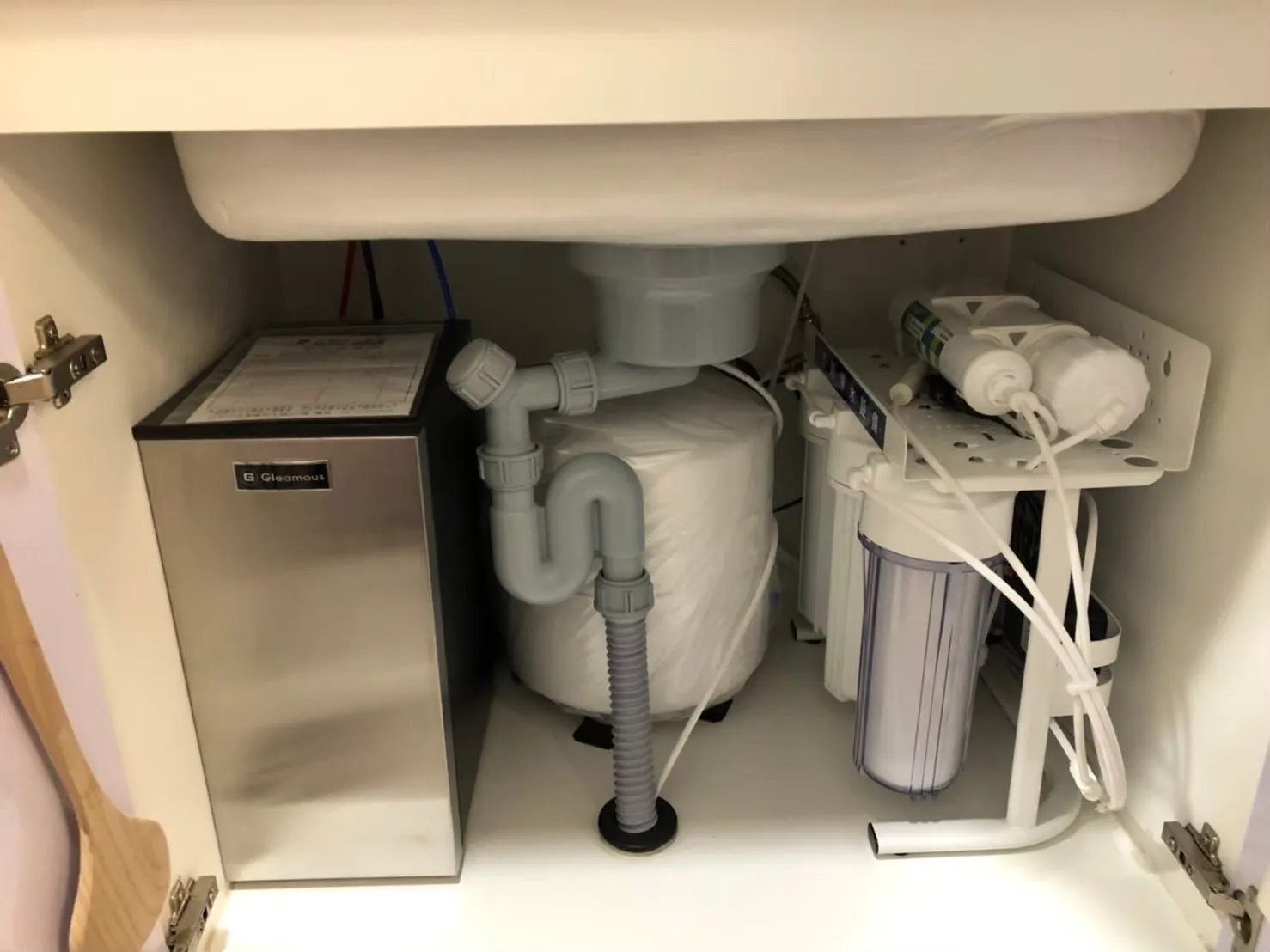 20吋大胖前置過濾 +5道RO廚下過濾器