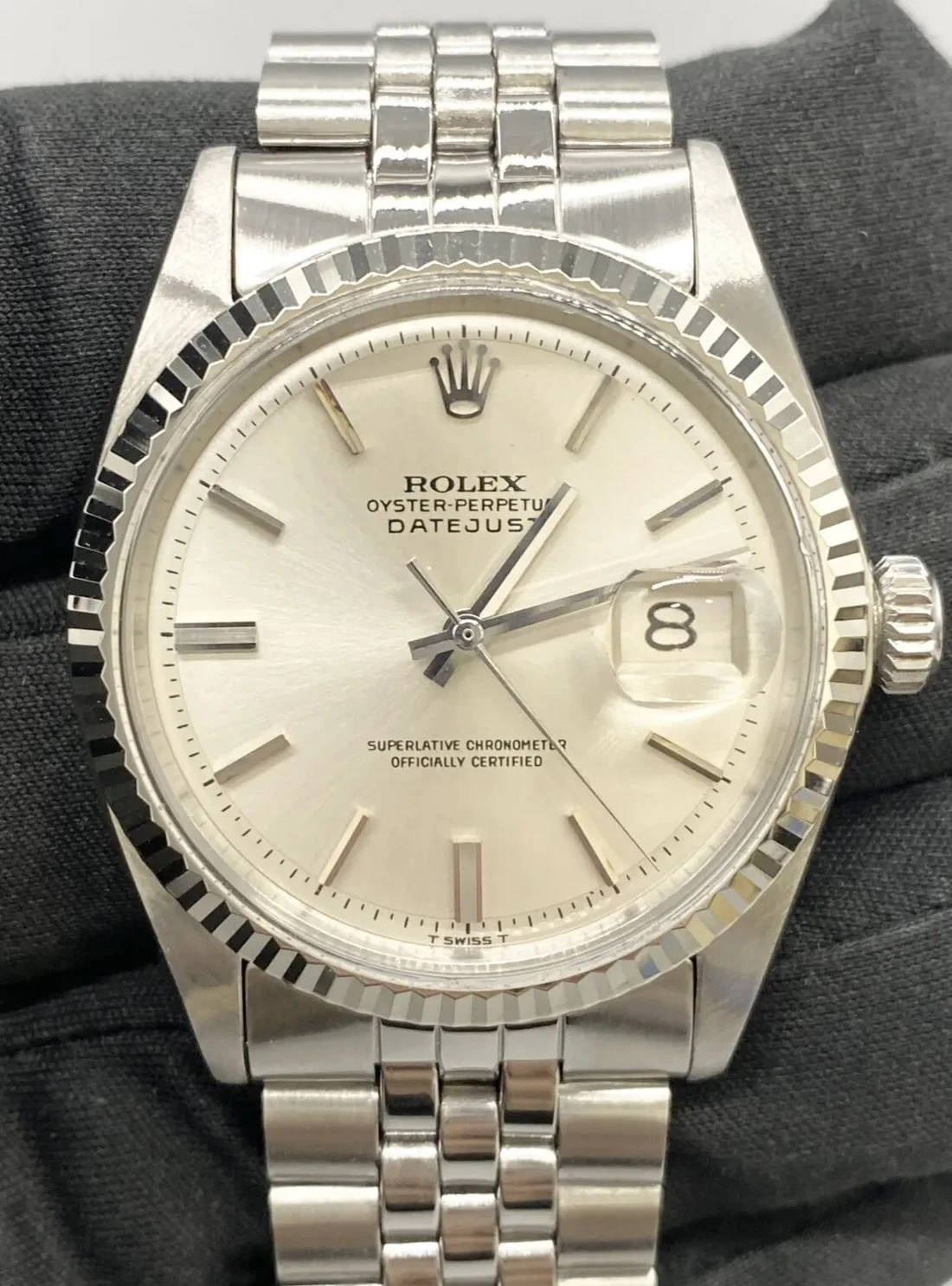 勞力士 Datejust 1601 銀面古董錶收購｜經典五珠鍊與坑紋錶圈的永恆魅力