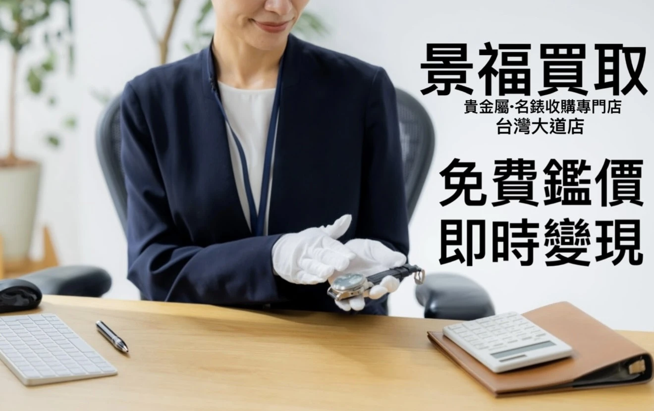 台中名錶收購推薦｜免費鑑定、透明估價，讓您的名錶快速安心變現｜景福買取