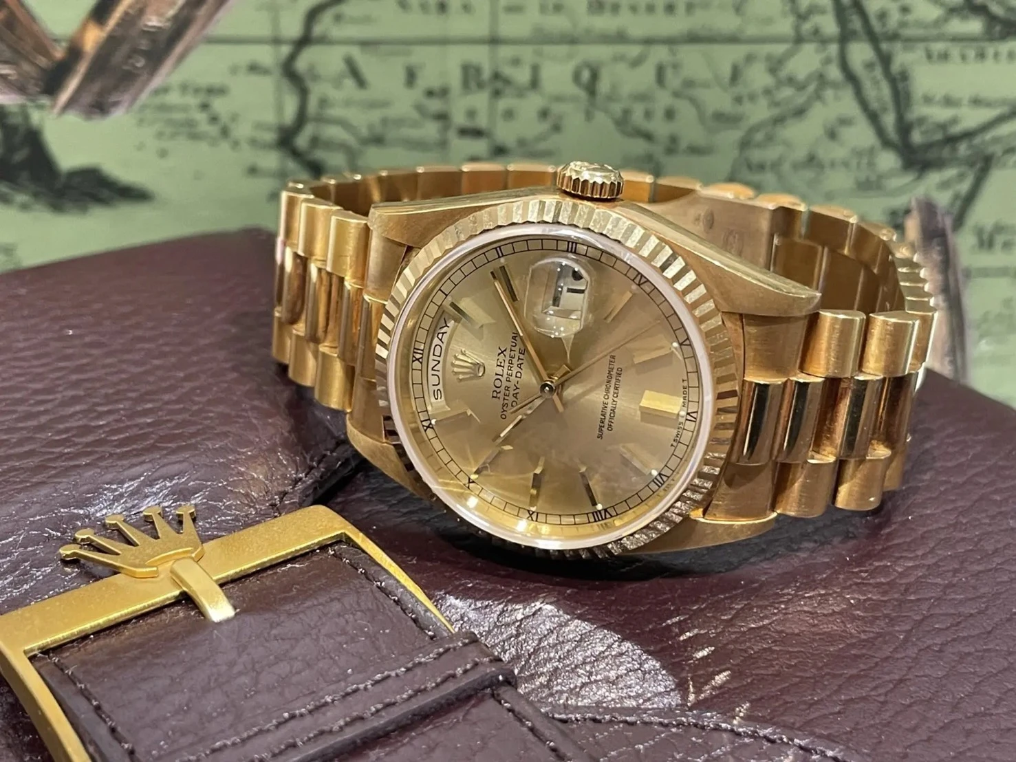 ▶台中市西屯區 ROLEX 勞力士 Day-Date 18238 18K黃金總統錶 強力收購中◀
