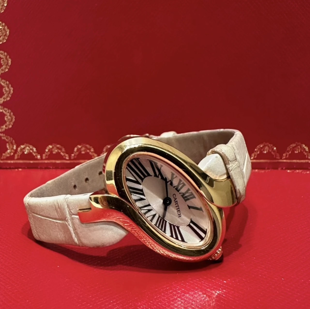 ▶台中 Cartier 卡地亞收購｜Délices de Cartier 18K金腕錶｜景福買取黃金・名錶收購專門店