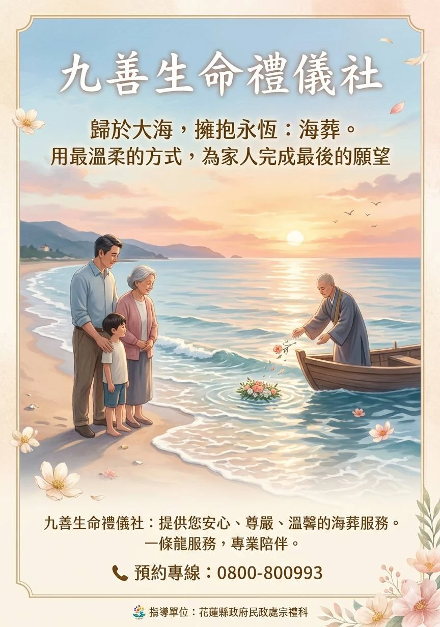 海葬是什麼？環保葬流程與海葬禮儀完整介紹 - 花蓮生命禮儀社｜花蓮海葬喪禮