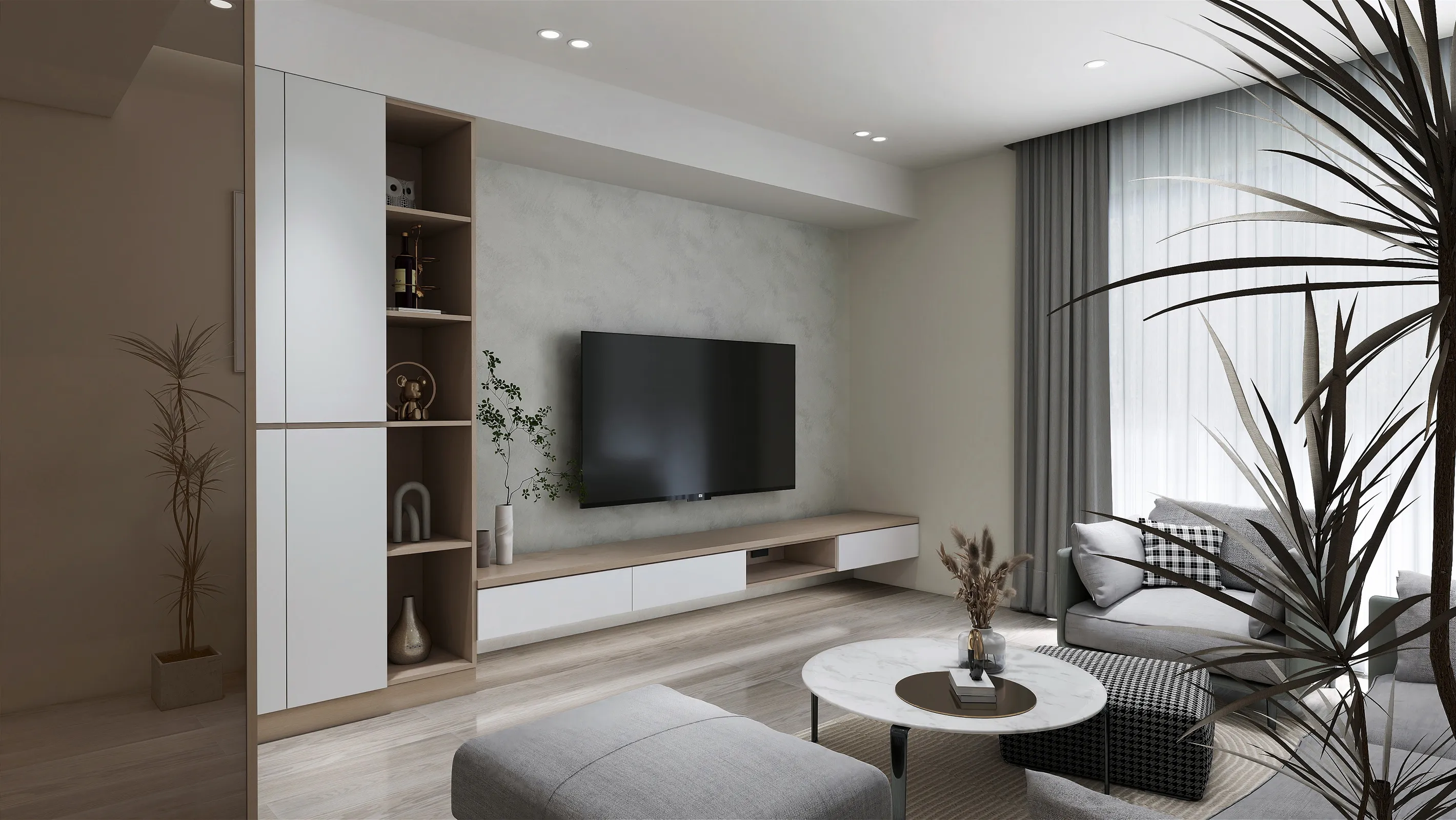 簡約風混搭設計