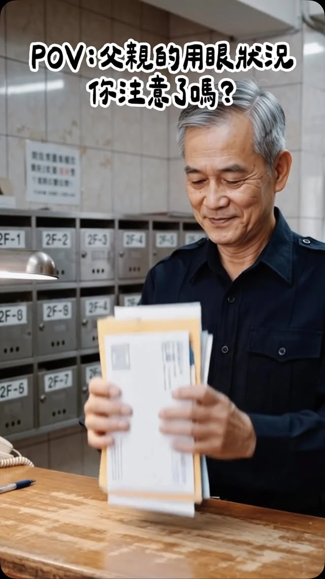 父親年輕時，眼神總是望向遠方