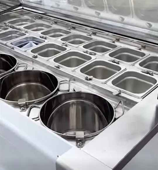 厚板豆花桶冷藏沙拉吧