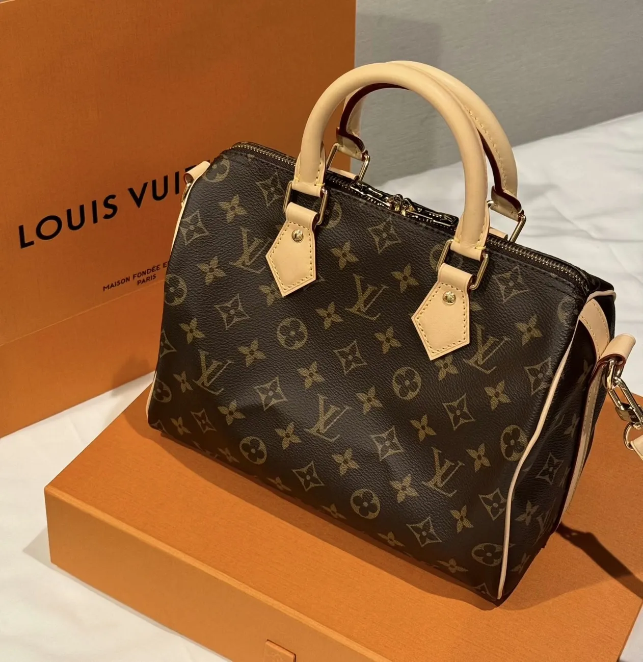 LV 近全新speedy25 波士頓包