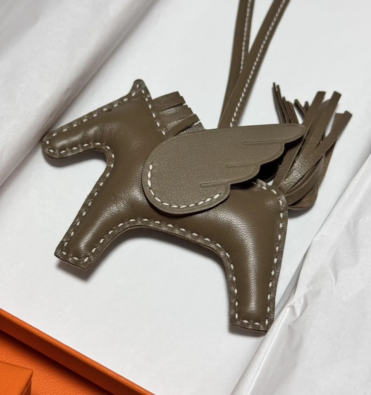 Hermes 全新 小飛馬PM大象灰 