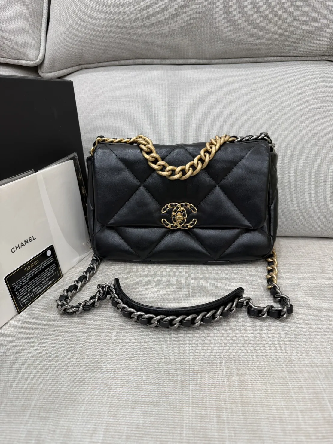   Chanel 19bag 小號 黑色