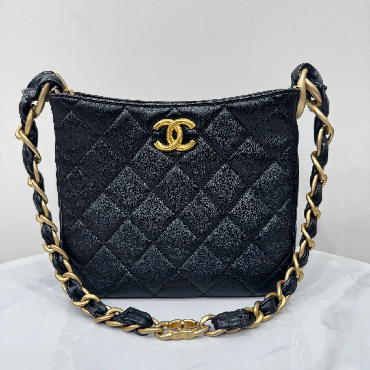 Chanel hobo芯片款