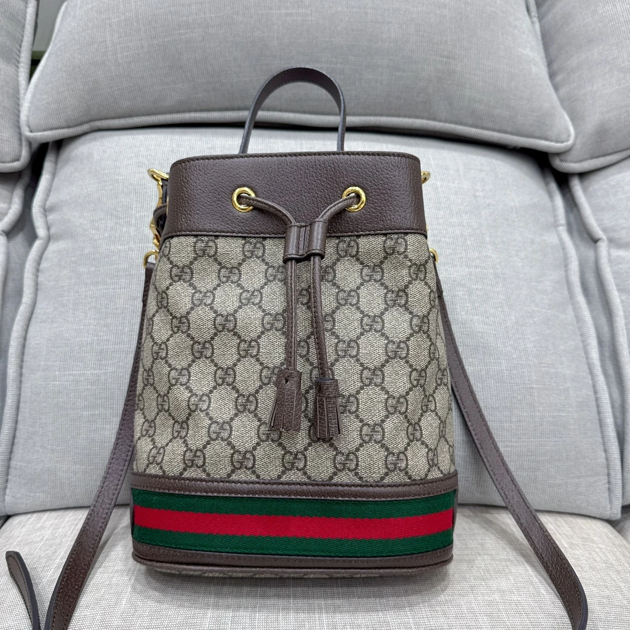 Gucci Ophidia GG水桶包 小號