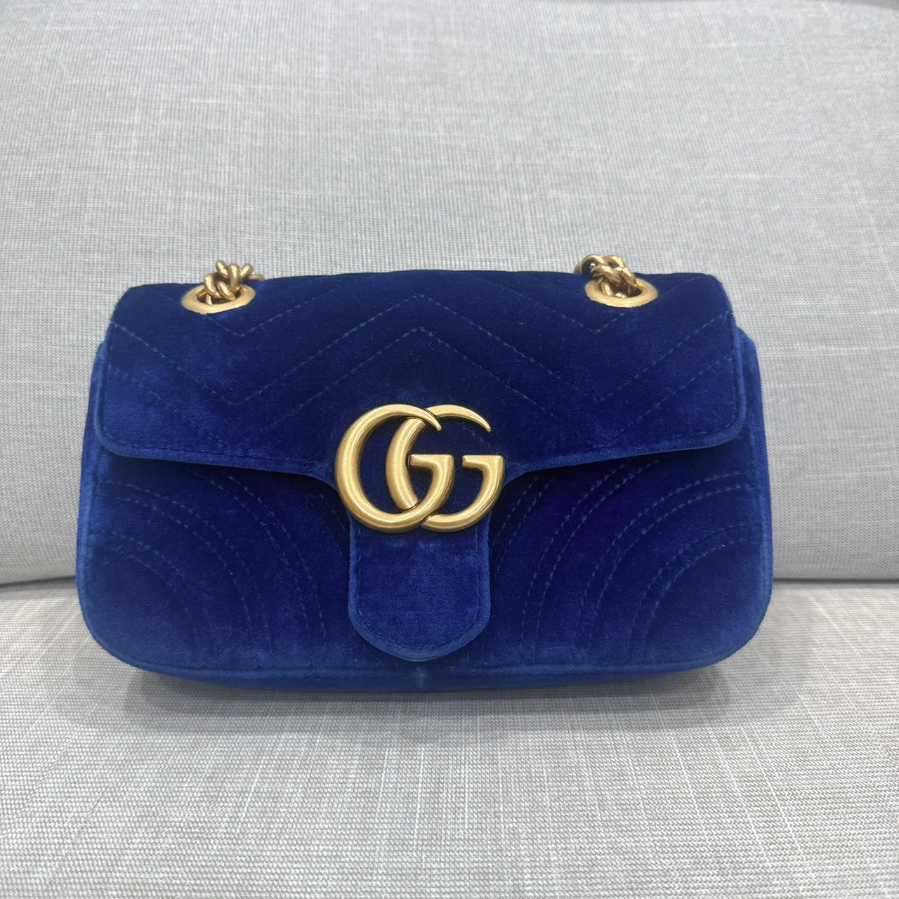 Gucci馬夢絲絨22cm