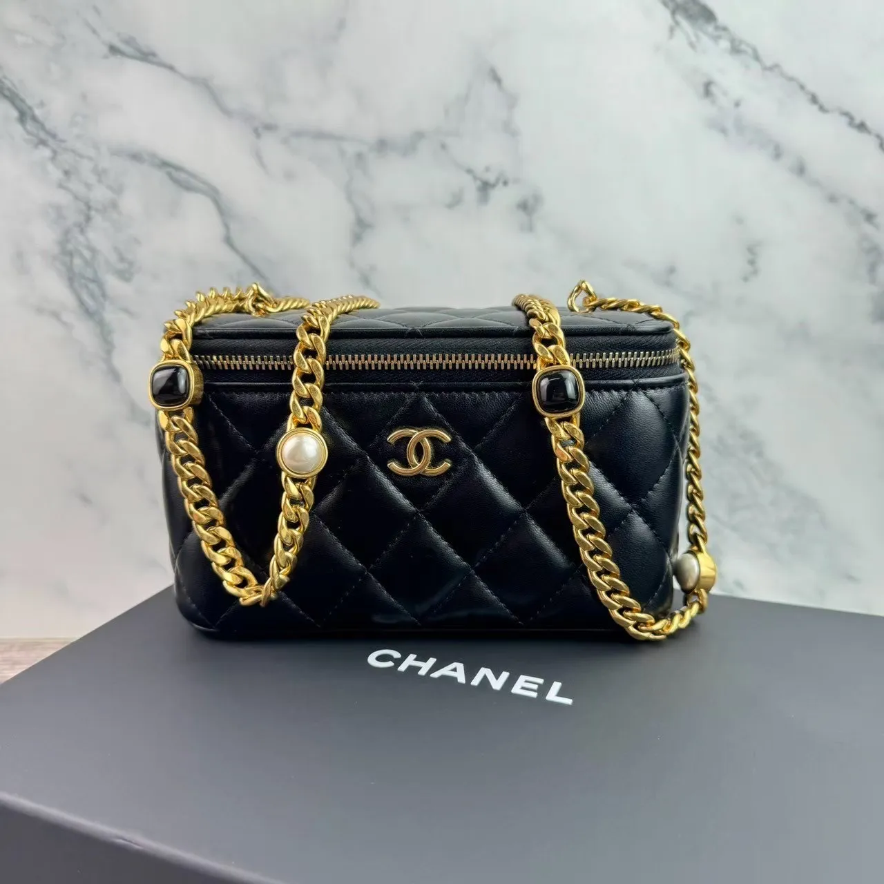 Chanel 寶石長盒子 芯片款