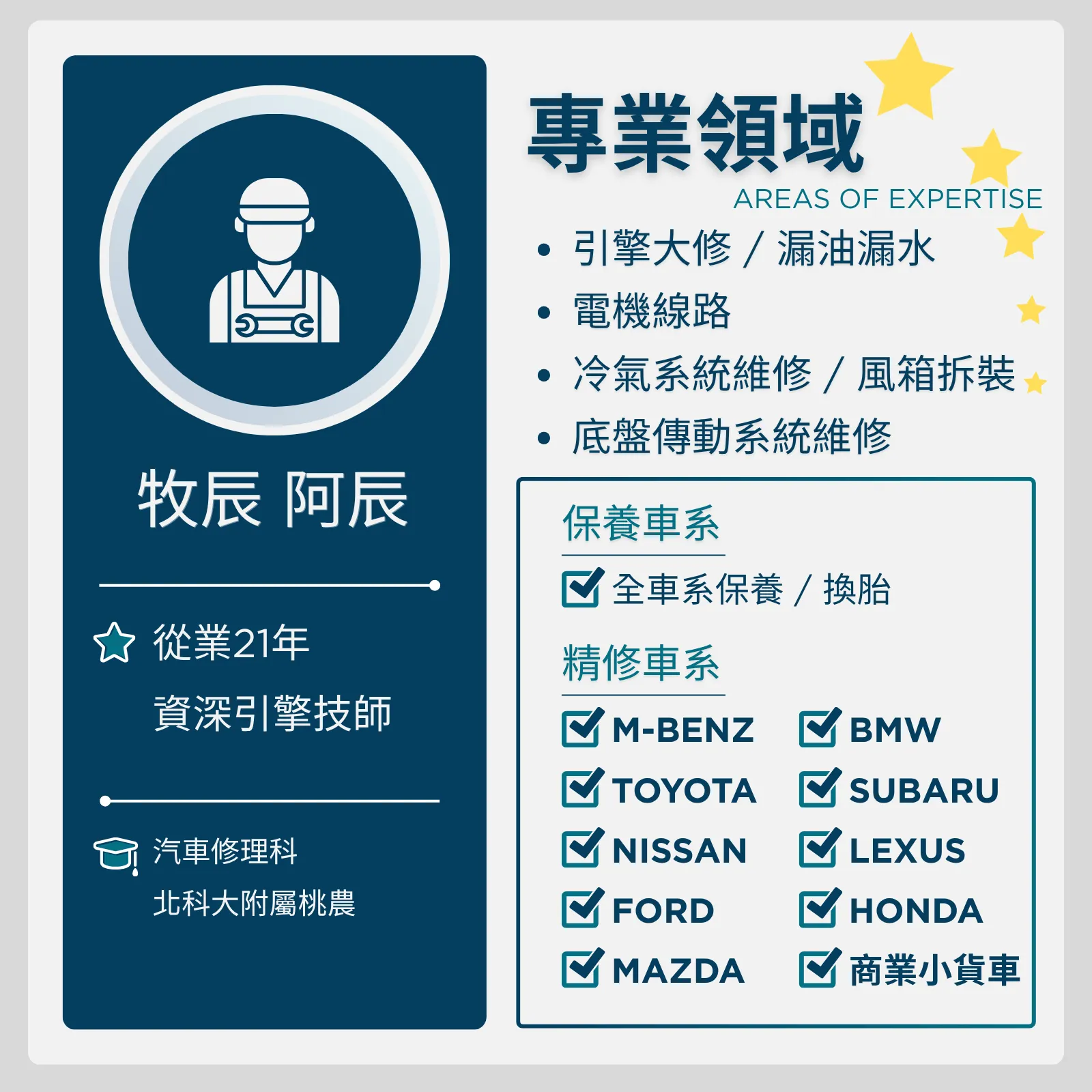 資深引擎技師