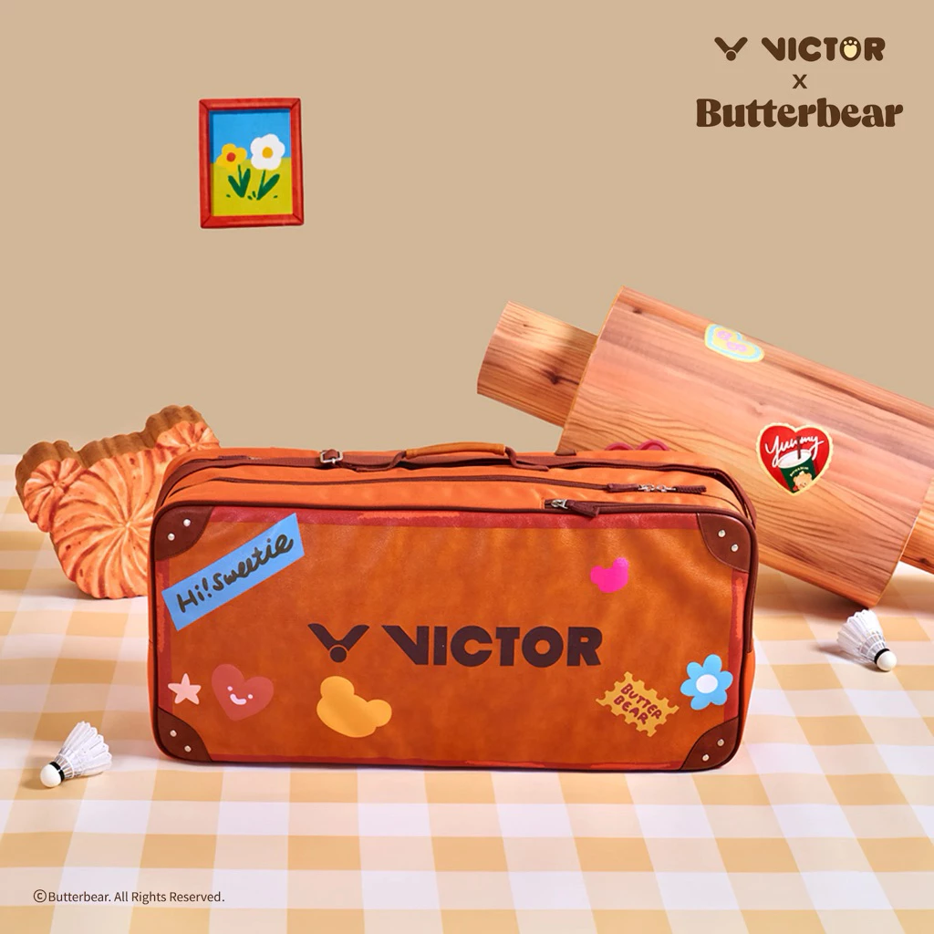 鷲屋運動精品店  VICTOR X 奶油小熊聯名系列矩形包 手提包 羽球包 BR5653BTB BR5654BTB