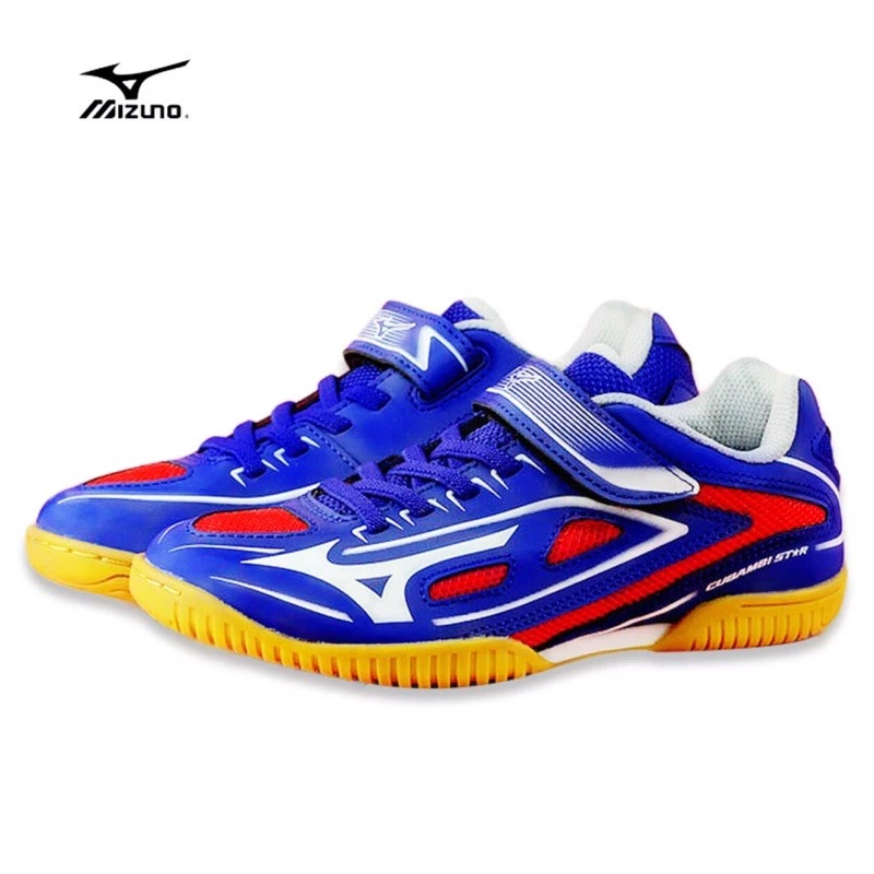 MIZUNO 美津濃 兒童羽球鞋、排球、桌鞋 CUBAMBI STAR 桌球鞋 魔鬼氈 室內運動鞋 防滑