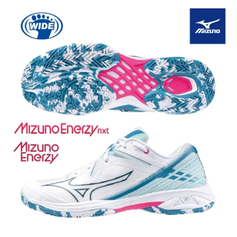 鷲屋體育羽球店】MIZUNO WAVE CLAW 3 寬楦羽球鞋 71GA244321 綠、紅、金三色