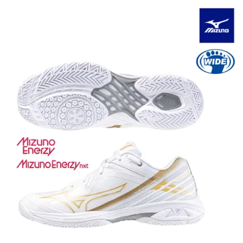鷲屋體育羽球店】MIZUNO WAVE CLAW 3 寬楦羽球鞋 71GA244321 綠、紅、金三色