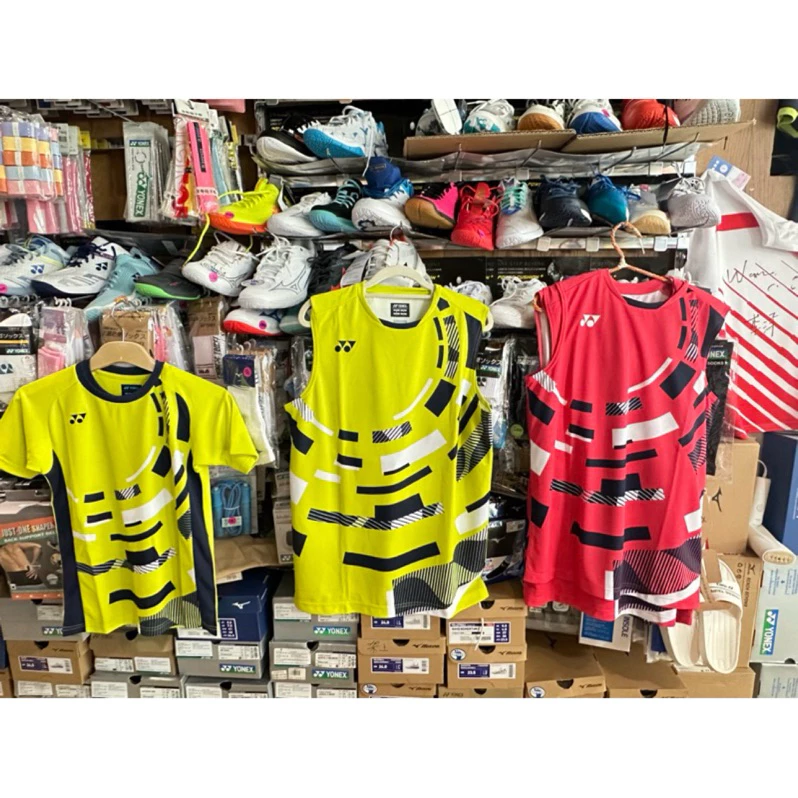 YONEX JP版 2025巴黎奧運金牌選手王齊麟、李洋男款比賽服 無袖款