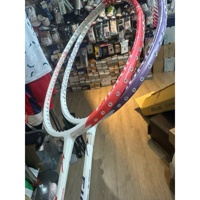 美津濃MIZUNO 美津濃 羽球拍-羽毛球 羽球拍 空拍 訓練 美津濃 粉紅、粉紫(73MTB2362-61）