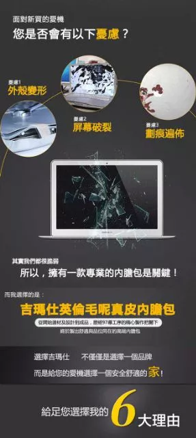 抗污避震袋 耐磨透氣 柔軟舒適 WIWU 13.3吋 英倫系列內膽筆電包 電腦包 保護套