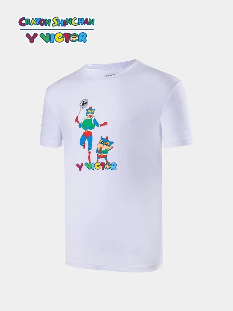 VICTOR勝利羽毛球服蠟筆小新聯名T-403短袖T恤