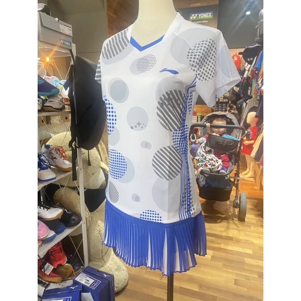 李寧夢幻好萌的藍色泡泡 李寧女版排汗衣（藍色泡泡）