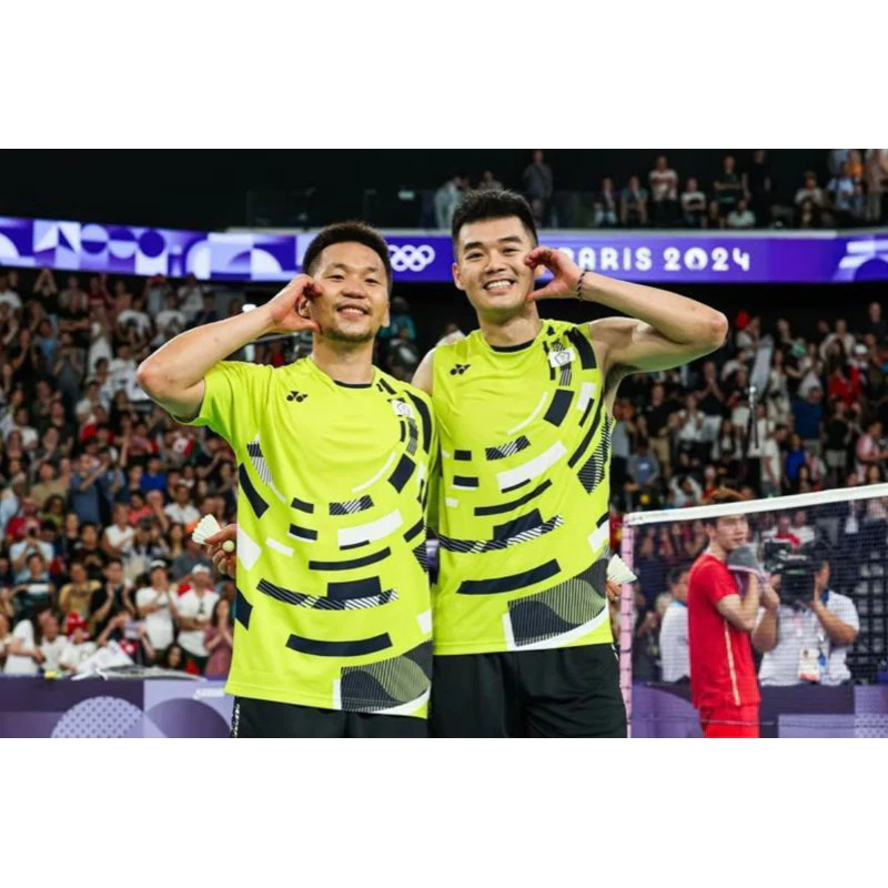 YONEX JP版 2025巴黎奧運金牌選手王齊麟、李洋男款比賽服 無袖款