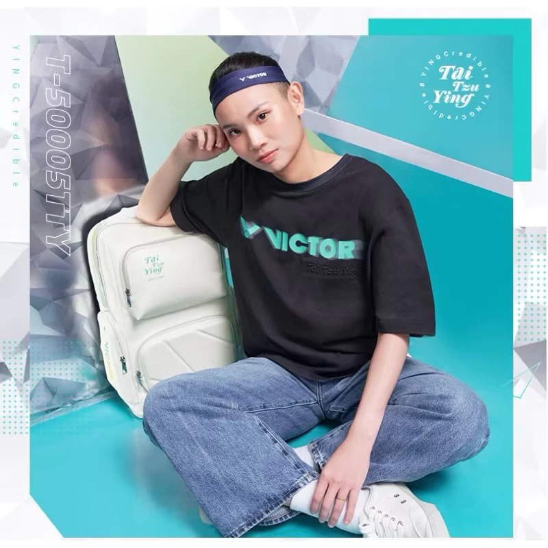 戴資穎致敬系列休閒款T恤 中性款(T-50005TTY C/黑色 R/清澈綠)