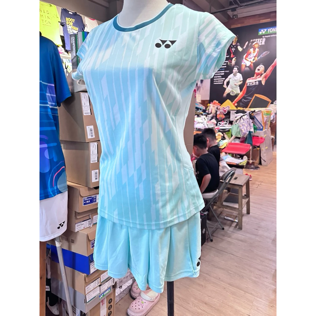 國際戰略YONEX 粉綠 漂亮 比賽服 正品