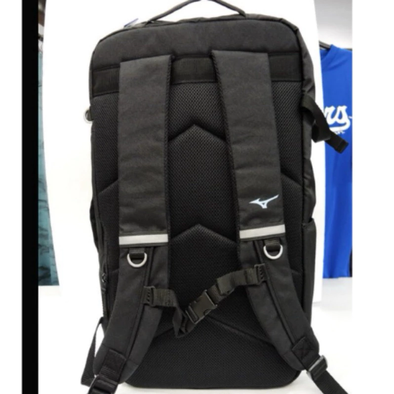 2024 MIZUNO 美津濃 羽球 羽拍袋 後背式裝備袋 直立式羽球背包 獨立鞋袋(73TDB50209)