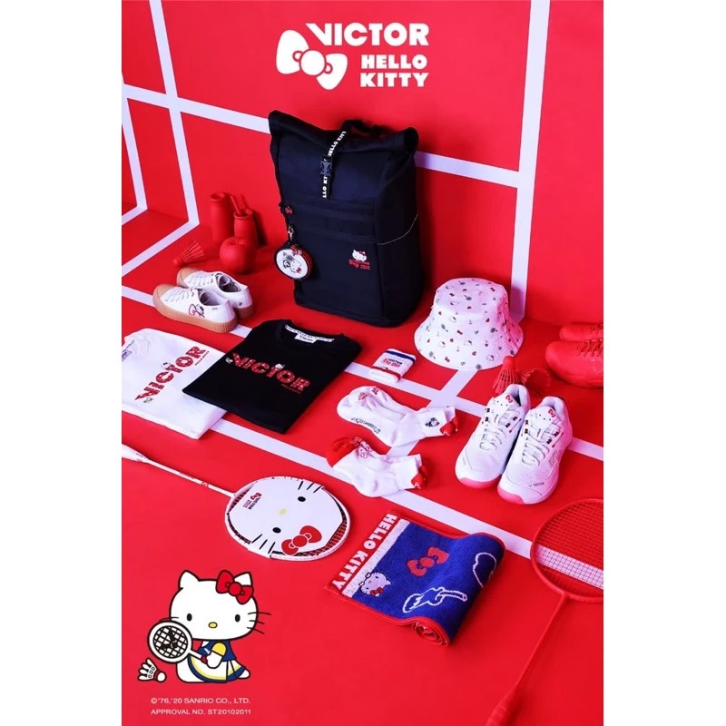 VICTOR體育 帆布鞋 餅乾鞋 VICTOR x HELLO KITTY 聯名帆布鞋(KTS