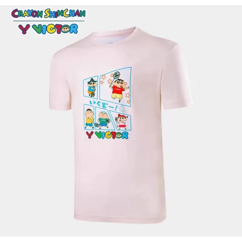 VICTOR勝利羽毛球服蠟筆小新聯名T-403短袖T恤