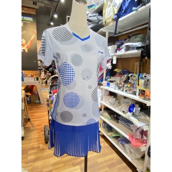 李寧夢幻好萌的藍色泡泡 李寧女版排汗衣（藍色泡泡）