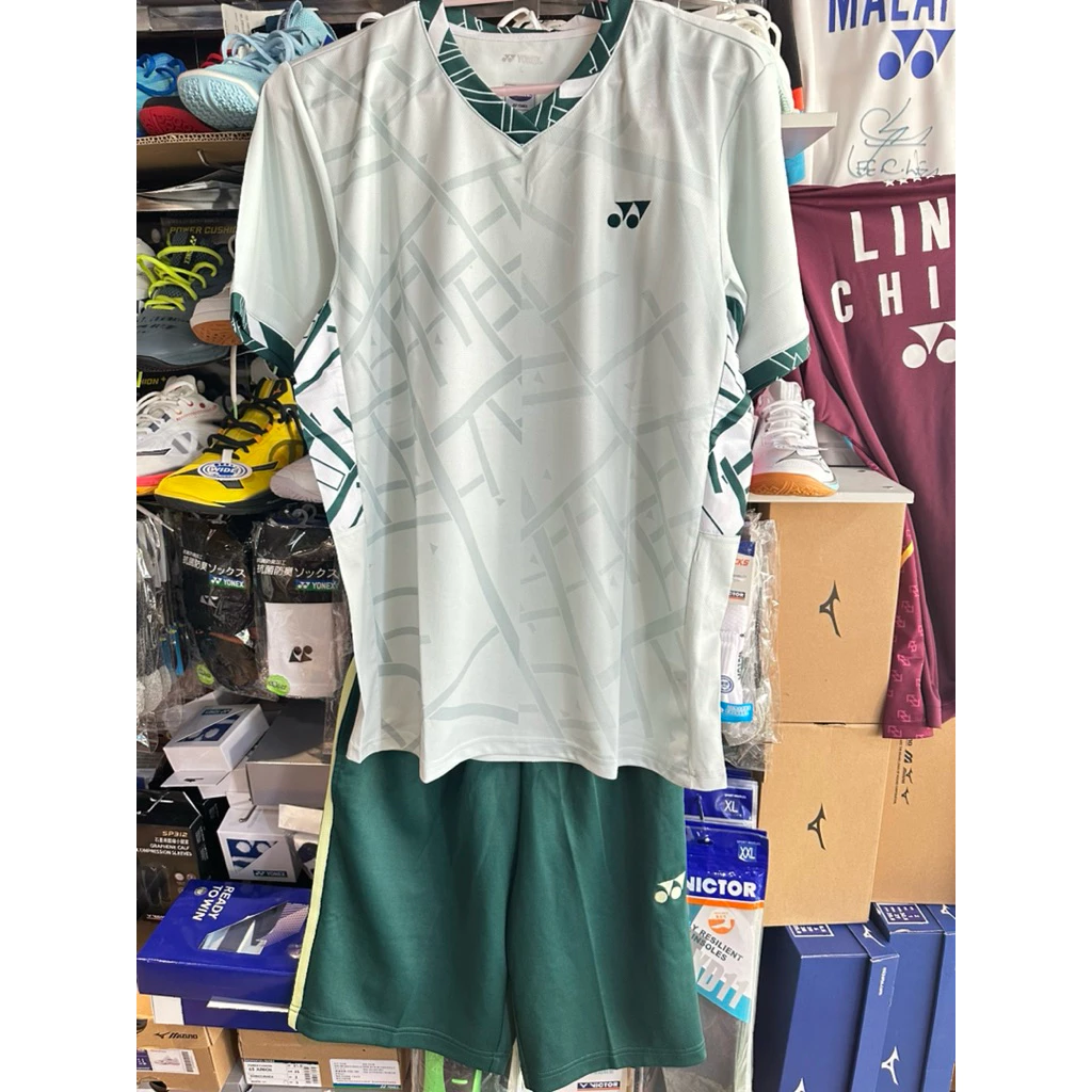 Yonex Crew shirt 排汗衣 橘線$1050/V領$1280元/短褲$1180元