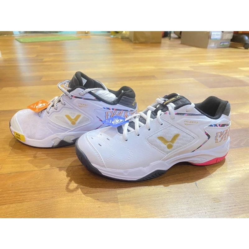❤️鷲屋❤️VICTOR勝利巭專業羽毛球鞋男女運動防滑減震透氣功夫 P9200AH亮白