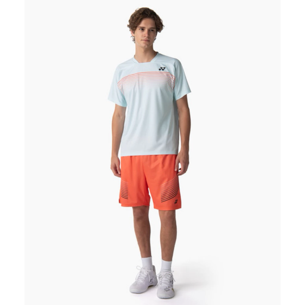 Yonex Crew shirt 排汗衣 橘線$1050/V領$1280元/短褲$1180元